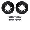 Dynamic Friction Co 8502-99447, Rotors-Drilled and Slotted-Black with 5000 Advanced Brake Pads, Zinc Coated 8502-99447